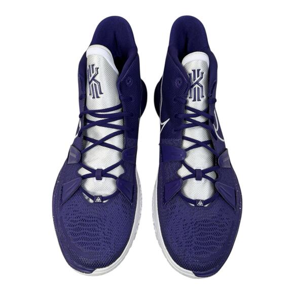 Size 17.5 New NIKE Kyrie 7 TB Promo Men’s Basketball Shoes Court Purple White - Picture 5 of 9